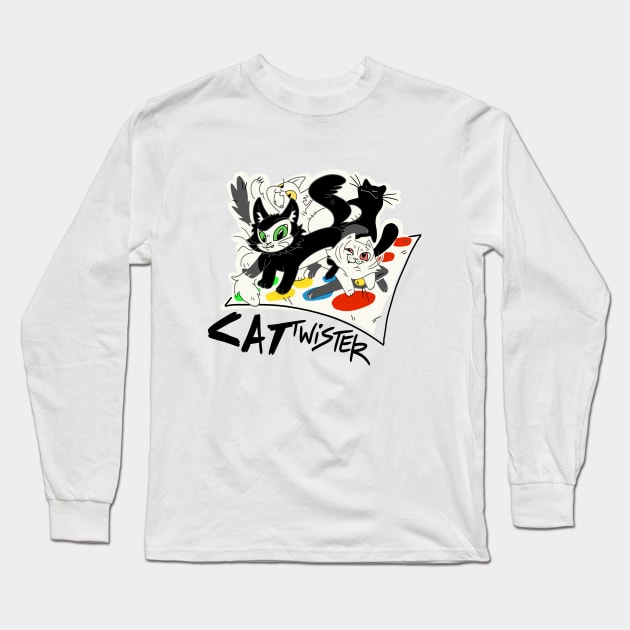 Cat twister Long Sleeve T-Shirt by KO-of-the-self